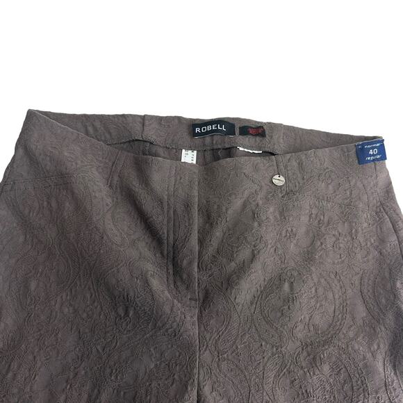 Robell Rose Embossed pull on skinny pants Size 10 - Picture 2 of 8